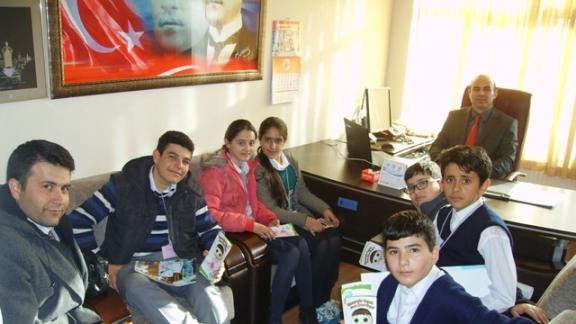 Atatürk Ortaokulu Enerji Kulübü öğrencileri Müdürlüğümüzü ziyaret etti.